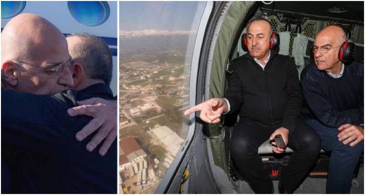 Στέιτ Ντιπάρτμεντ: Συγκινητική η εικόνα Δένδια-Τσαβούσογλου μπροστά στην καταστροφή του σεισμού