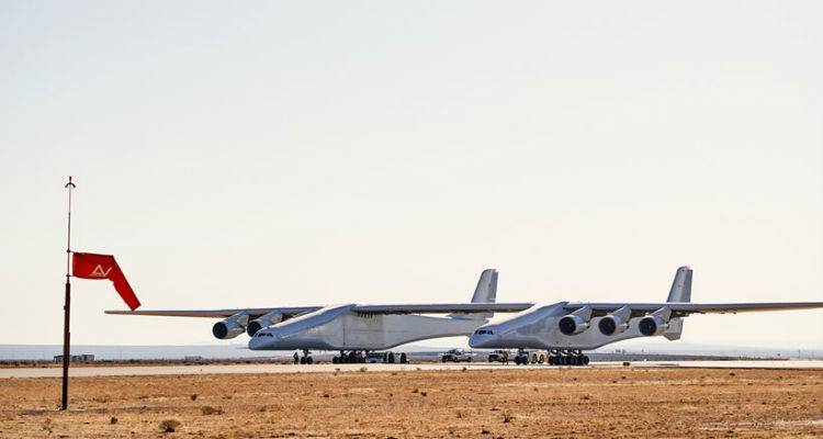 Stratolaunch: Έ&tau;&omicron;&iota;&mu;&omicron; &gamma;&iota;&alpha; &tau;&eta;&nu; &pi;&rho;ώ&tau;&eta; &tau;&omicron;&upsilon; &pi;&tau;ή&sigma;&eta; &tau;&omicron; &laquo;&kappa;&alpha;&tau;&alpha;&mu;&alpha;&rho;ά&nu; &tau;&omicron;&upsilon; &omicron;&upsilon;&rho;&alpha;&nu;&omicron;ύ&raquo;
