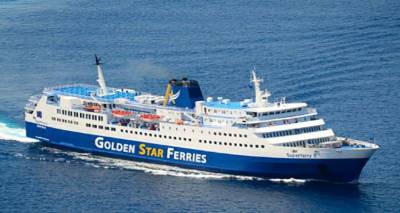 &Tau;&omicron; Superferry II &sigma;&tau;&eta; &gamma;&rho;&alpha;&mu;&mu;ή &tau;&eta;&sigmaf; &Lambda;ή&mu;&nu;&omicron;&upsilon;
