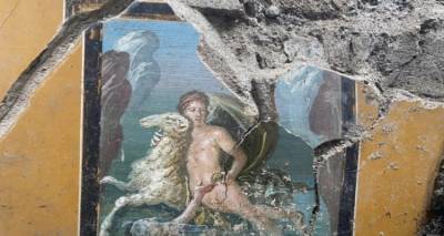 Πομπηία: Ανακαλύφθηκε εντυπωσιακή τοιχογραφία του Φρίξου και της Έλλης