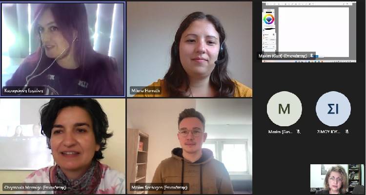 Το Γυμνάσιο Μούδρου συναντήθηκε με τον διάσημο καρτουνίστα Maxim Seehagen.