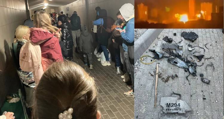 Νέα ρωσική πυραυλική επίθεση στο κέντρο του Κιέβου | Με drone καμικάζι, στα καταφύγια οι κάτοικοι