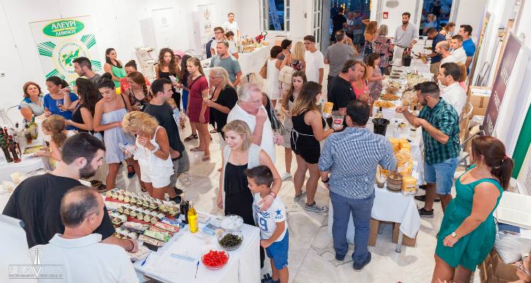 Lemnos Philema: &Phi;&epsilon;&sigma;&tau;&iota;&beta;ά&lambda; &gamma;&alpha;&sigma;&tau;&rho;&omicron;&nu;&omicron;&mu;ί&alpha;&sigmaf; &kappa;&alpha;&iota; &omicron;ί&nu;&omicron;&upsilon; &sigma;&tau;&eta; &Lambda;ή&mu;&nu;&omicron;