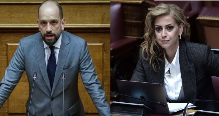 Άγρια επίθεση της Ραλλίας Χρηστίδου στον Κώστα Μπάρκα στη Βουλή | «Αν ξαναγελάσεις την ώρα που μιλάω, θα σου σπάσω τα μούτρα»