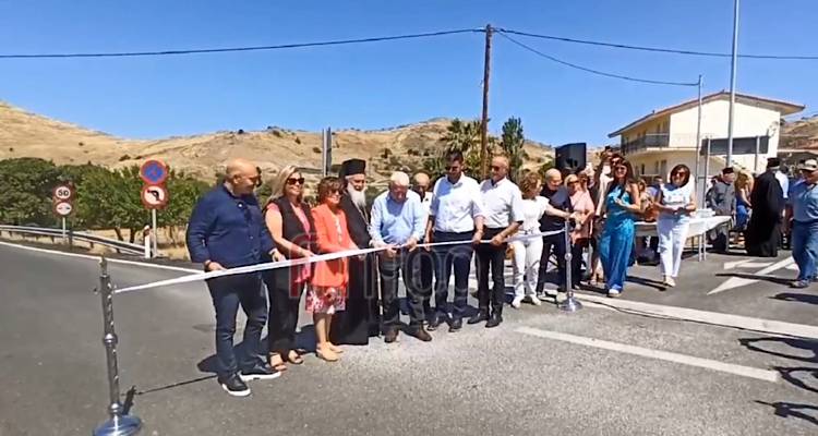 Μουτζούρης - Καλογήρου, δίπλα δίπλα στα σημερινά εγκαίνια της Περιφερειακής Οδού του Θάνους (video)