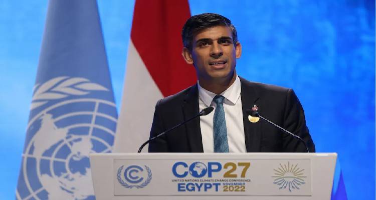 Σύνοδος για το κλίμα COP27 :  &quot;Το κλίμα και η ενεργειακή ασφάλεια πάνε χέρι-χέρι&quot;, τονίζει ο Ρίσι Σούνακ