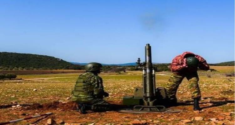 Βολές όπλων καμπύλης τροχιάς και αντιαεροπορικών όπλων στον Άγιο Ευστράτιο