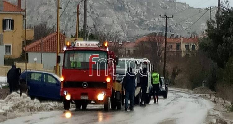 Λήμνος: Τροχαίο ατύχημα στην επαρχιακή οδό Μύρινας – Θέρμων (photos)