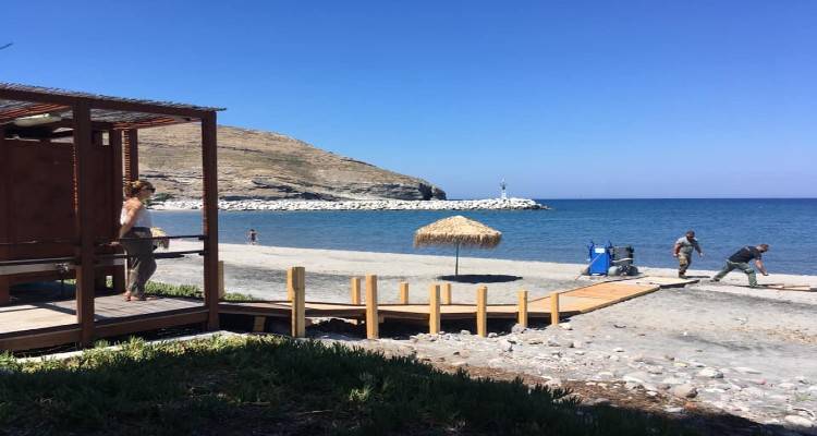 Πιο φιλική σε ΑμεΑ η παραλία του Αγίου Ευστρατίου