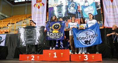 &Sigma;&upsilon;&nu;&epsilon;&chi;ί&zeta;&epsilon;&tau;&alpha;&iota; &delta;&upsilon;&nu;&alpha;&mu;&iota;&kappa;ά &eta; &pi;&alpha;&rho;&omicron;&upsilon;&sigma;ί&alpha; &tau;&eta;&sigmaf; &Lambda;ή&mu;&nu;&omicron;&upsilon; &sigma;&tau;&eta;&nu; &Omicron;&lambda;&upsilon;&mu;&pi;&iota;ά&delta;&alpha; &Rho;&omicron;&mu;&pi;&omicron;&tau;&iota;&kappa;ή&sigmaf; | &Chi;ά&lambda;&kappa;&iota;&nu;&omicron; &mu;&epsilon;&tau;ά&lambda;&lambda;&iota;&omicron; &gamma;&iota;&alpha; &tau;&eta; Lemnos Robotics