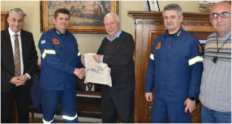 Στον Περιφερειάρχη ο νέος Περιφερειακό Διευθυντή Πυροσβεστικών Υπηρεσιών Βορείου Αιγαίο