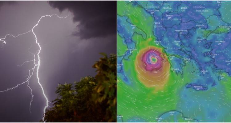 Αλλάζει πορεία ο «Ιανός»: Τι προβλέπει το windy.com | Τι συμβαίνει τώρα σε Επτάνησα, Πελοπόννησο