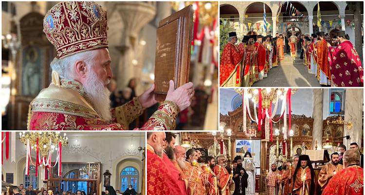 Παναγιά Κακαβιώτισσα: Εορταστικές εκδηλώσεις προς τιμήν της, εχτές Λαμπροδευτερα, στην εκκλησία Κοιμήσεως της Θεοτόκου στη Μύρινα