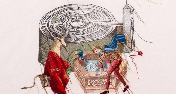 Ιφιγένεια Σδούκου – Ιστορίες της Βελόνας: Έκθεση στον χώρο τέχνης Ώχρα Μπλε