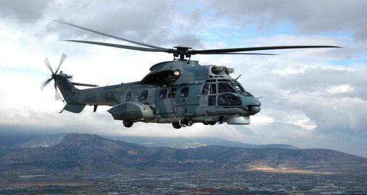 &Delta;ύ&omicron; &alpha;&epsilon;&rho;&omicron;&delta;&iota;&alpha;&kappa;&omicron;&mu;&iota;&delta;έ&sigmaf; &mu;&epsilon; Super Puma &alpha;&pi;ό &tau;&eta; &Lambda;ή&mu;&nu;&omicron; &tau;&eta;&nu; &tau;&epsilon;&lambda;&epsilon;&upsilon;&tau;&alpha;ί&alpha; &epsilon;&beta;&delta;&omicron;&mu;ά&delta;&alpha;