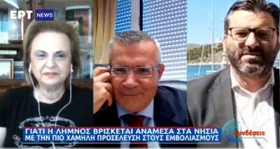 Παγώνη: Τέλος Ιουνίου η Λήμνος θα έχει ξεπεράσει τα άλλα νησιά στους εμβολιασμούς