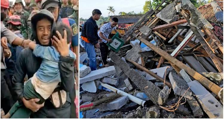«Πρόκειται για θαύμα»: Αγοράκι 6 ετών στην Ινδονησία βρέθηκε ζωντανό στα συντρίμμια, 2 ημέρες μετά τον σεισμό