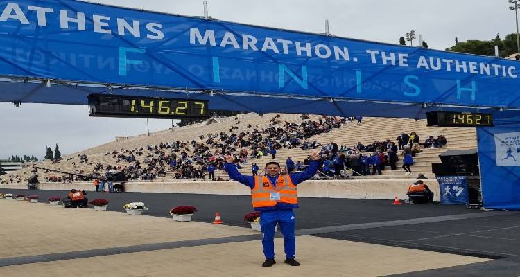 Ο Λημνιός Μιχάλης Μερτζανίδης στον 38ο Μαραθώνιο