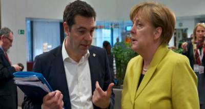 Bild &gamma;&iota;&alpha; &tau;&eta; &sigma;&upsilon;&nu;ά&nu;&tau;&eta;&sigma;&eta; &Tau;&sigma;ί&pi;&rho;&alpha;-&Mu;έ&rho;&kappa;&epsilon;&lambda;: &Eta; &epsilon;&pi;&iota;&sigma;&tau;&rho;&omicron;&phi;ή &tau;&omicron;&upsilon; &epsilon;&pi;&alpha;ί&tau;&eta; Έ&lambda;&lambda;&eta;&nu;&alpha;