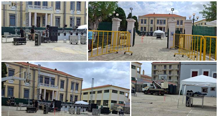 Πυρετώδεις οι προετοιμασίες για την αποψινή συναυλία του Γιάννη Κότσιρα στη Λήμνο (photos)