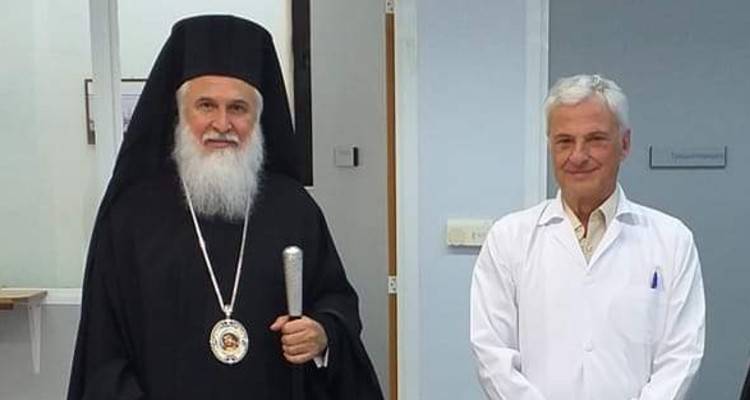 Το Νοσοκομείο του νησιού  επισκέφθηκε σήμερα ο Μητροπολίτης Λήμνου