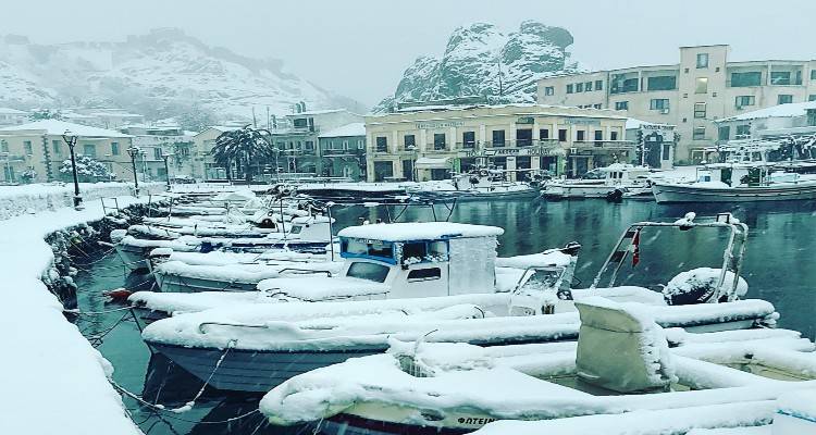 Λήμνος: Χιόνια μέχρι τη θάλασσα ( photos)