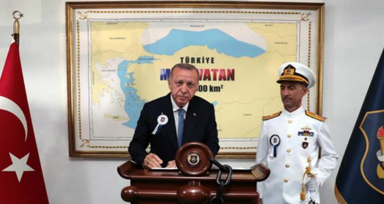 Νέα τουρκική πρόκληση: Η «Γαλάζια Πατρίδα» περιλαμβάνει το μισό Αιγαίο