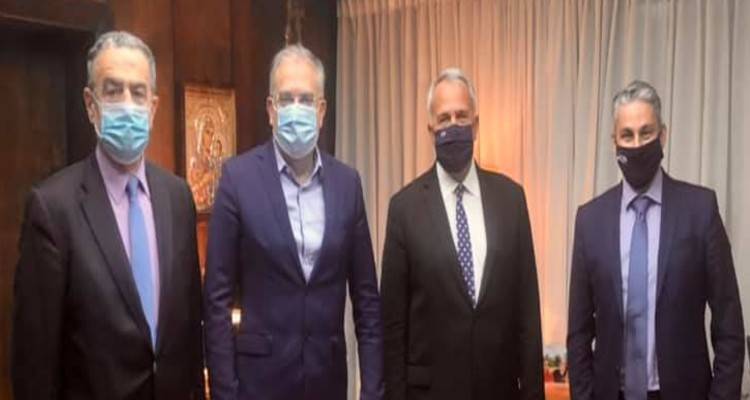 Συνάντηση Αντιπεριφερειάρχη Π.Ε. Λέσβου με τον Υπουργό Εσωτερικών και τον Υπουργό Αγροτικής Ανάπτυξης και Τροφίμων