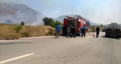 &Sigma;&tau;&omicron; &kappa;ό&kappa;&kappa;&iota;&nu;&omicron; &omicron; &kappa;ί&nu;&delta;&upsilon;&nu;&omicron;&sigmaf; &pi;&upsilon;&rho;&kappa;&alpha;&gamma;&iota;ά&sigmaf; &alpha;ύ&rho;&iota;&omicron; &sigma;&tau;&eta; &Lambda;ή&mu;&nu;&omicron;